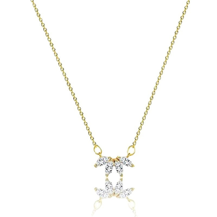 Women Girls Lotus Flower Pendant Necklace