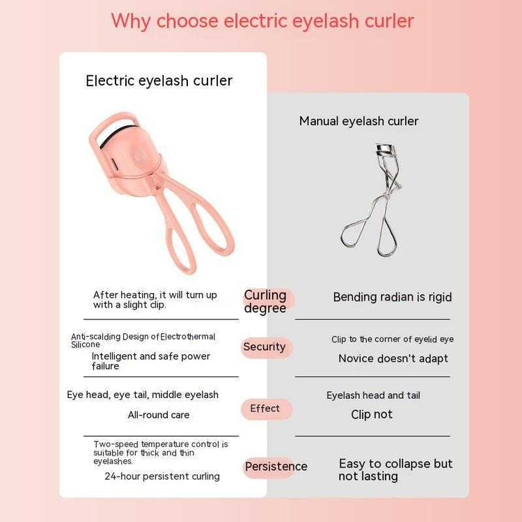 eyelash curler portable electric heated comb eye lash 