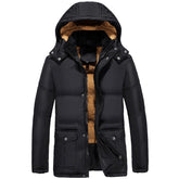 velvet padded jacket men winter