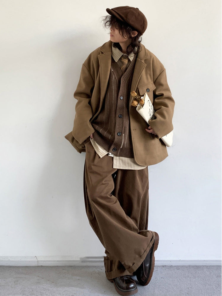 Women College Style Loose Trendy Casual Jacket