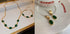 Fashion Jewelry Green Stone Crytal Snake Chain Multilayer Necklace