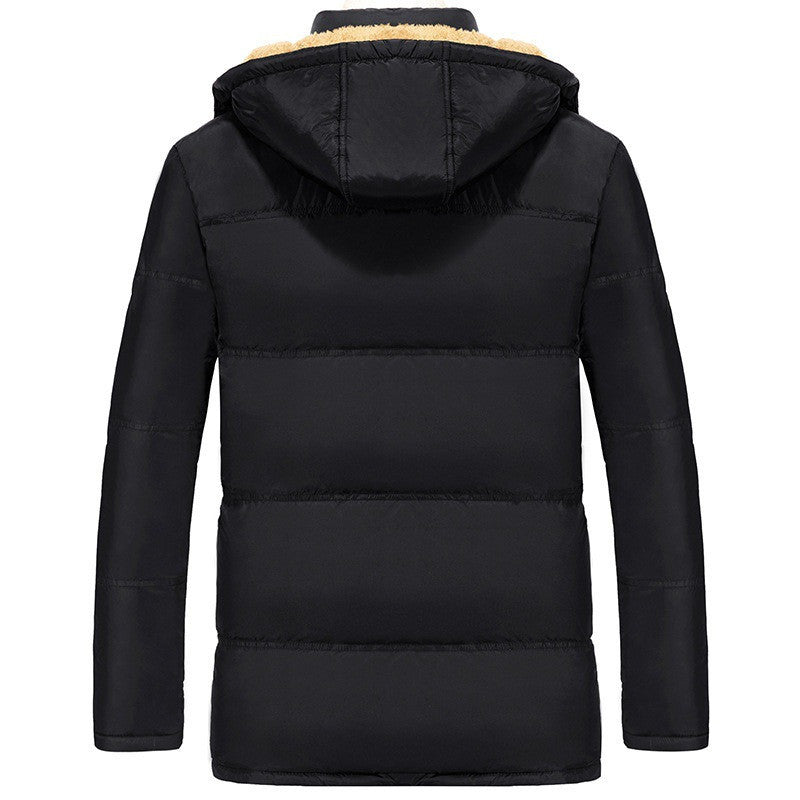 velvet padded jacket men winter