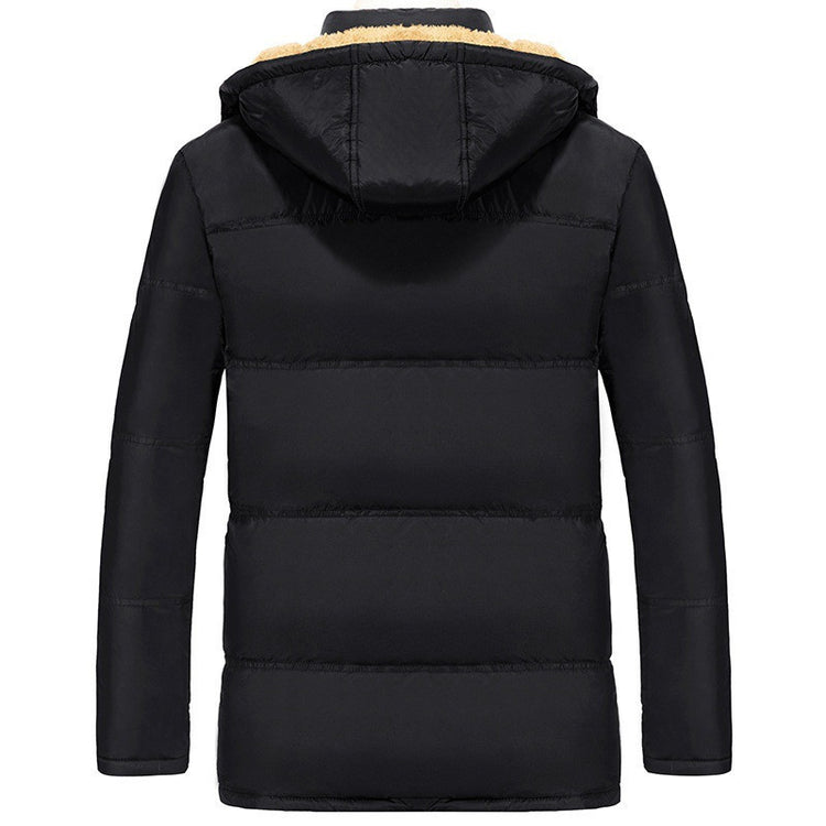 velvet padded jacket men winter