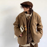 Women College Style Loose Trendy Casual Jacket