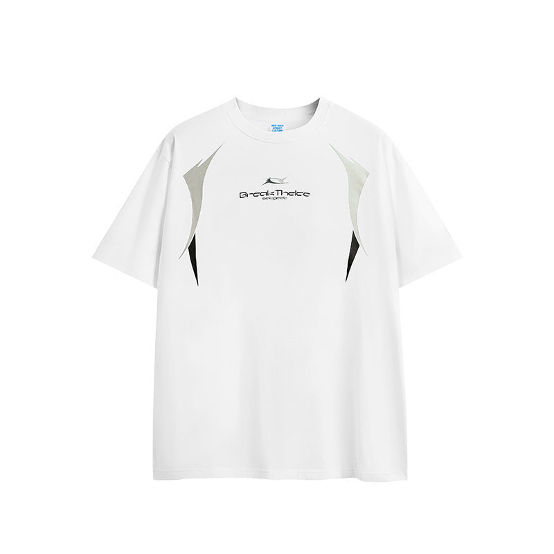 Printed T-shirt Simple Fashion Short Sleeve Men