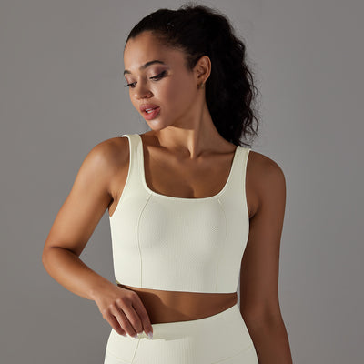 Fashion Seamless Knitted Solid Color Beauty Back Sling Bra Top