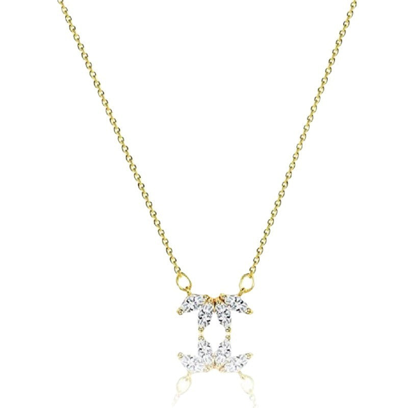 Women Girls Lotus Flower Pendant Necklace 