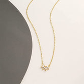 Women Girls Lotus Flower Pendant Necklace 