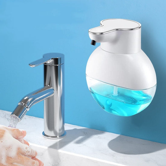 Wall-Mounted Soap Dispenser with Bubble Wash Feature